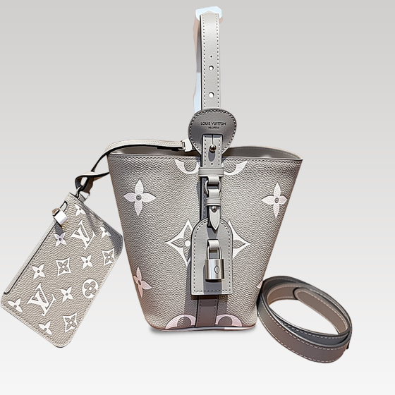 lv Allinbb Bucket wrapped in beige