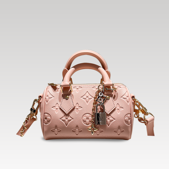 lv pink baguette nano