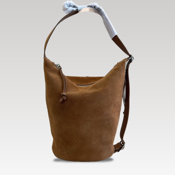 Roewe deerskin velvet bucket bag